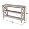 International Concepts Rectangle Hampton Console Table, 48 W, 16 L, 30 in H, Wood, Washed Gray Taupe OT09-70S - alternate 4